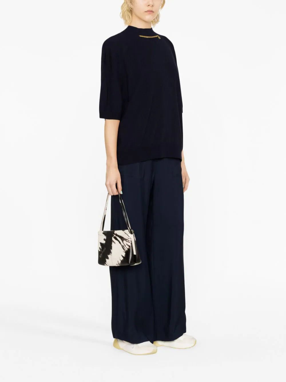 Stella McCartney  Falabella high-neck wool blouse - Image 3