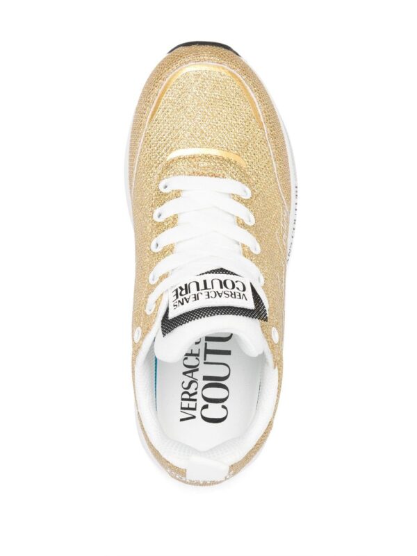 Versace Jeans Couture metallic low-top sneakers - Image 4