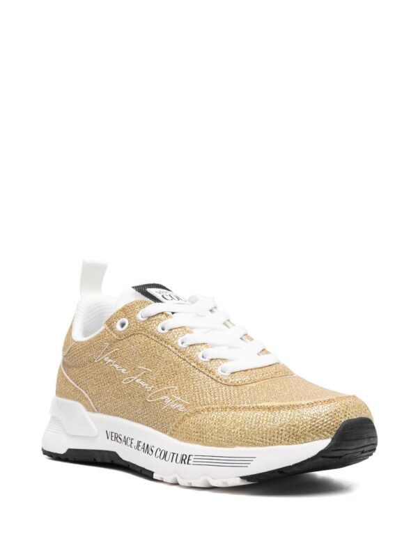 Versace Jeans Couture metallic low-top sneakers - Image 2