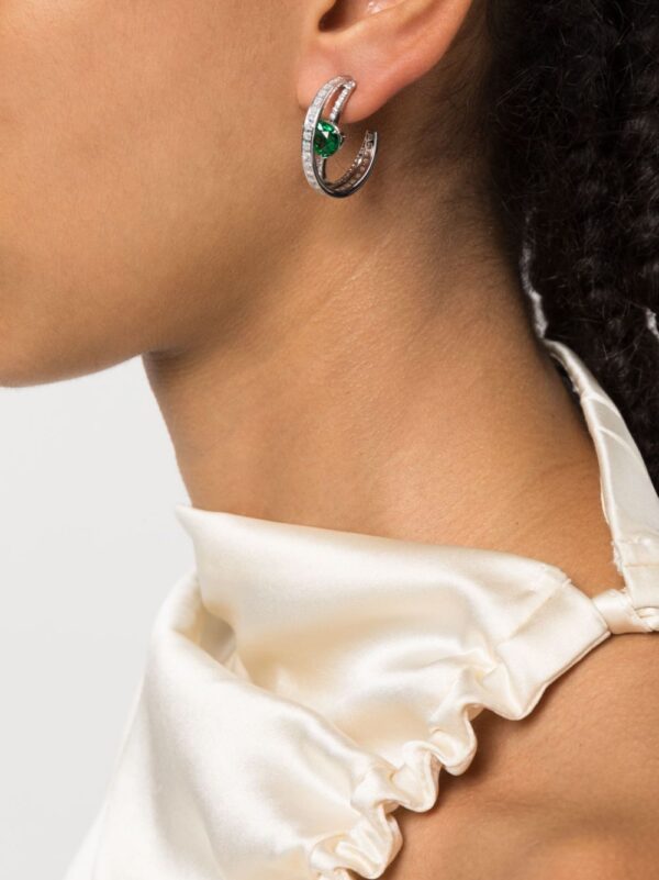 Swarovski  Hyperbola pierced hoop earrings - Image 2
