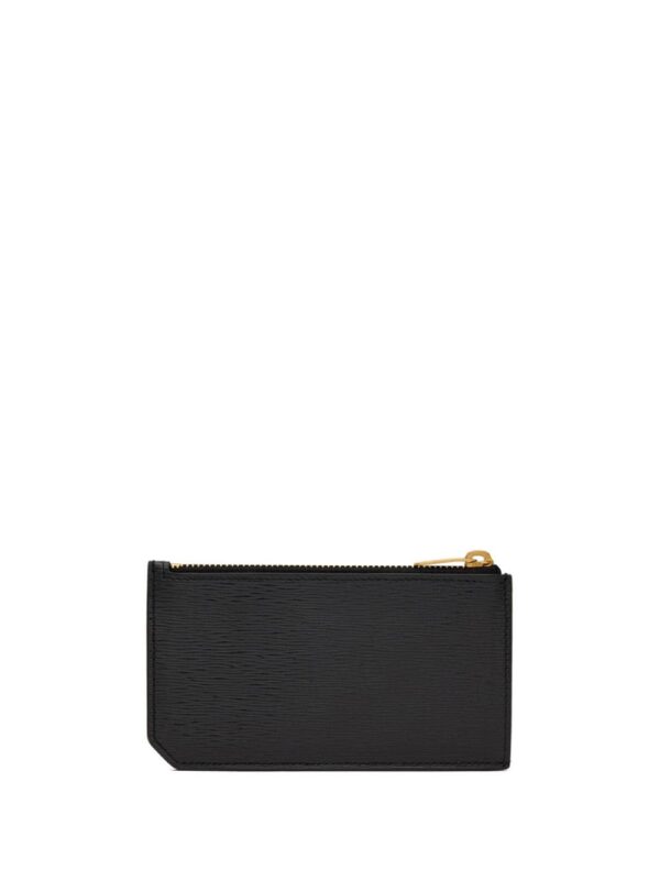 Saint Laurent logo-stamp textured wallet - Image 2