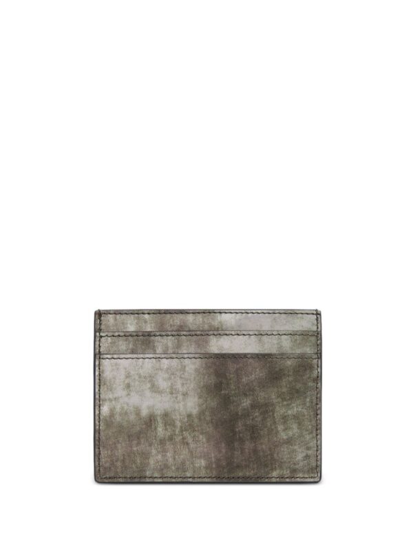 Saint Laurent abstract-print leather cardholder - Image 2