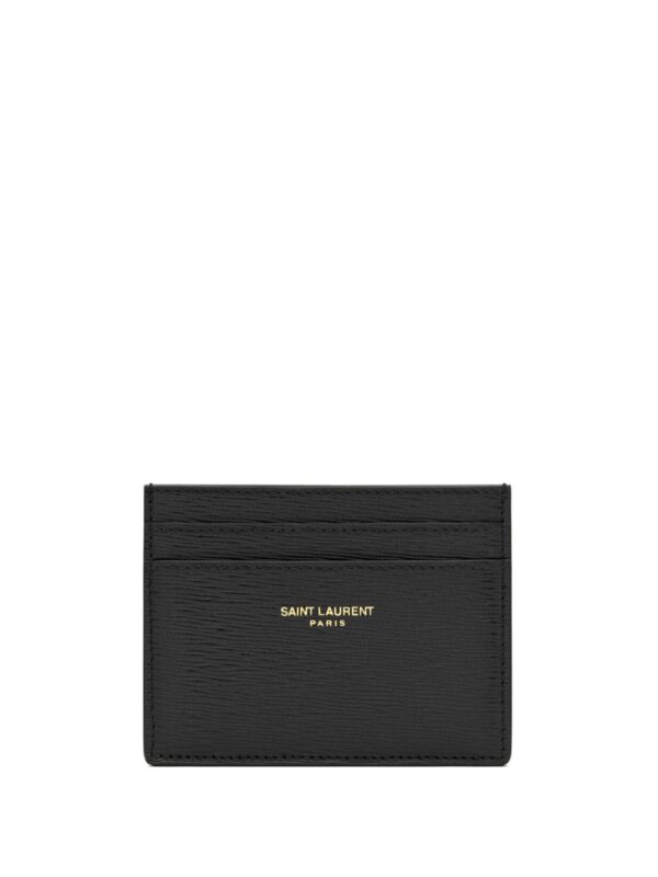 Saint Laurent logo-print leather cardholder
