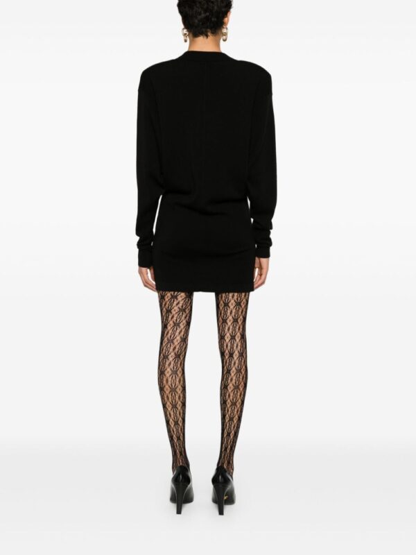 Saint Laurent V-neck wool dress - Image 3
