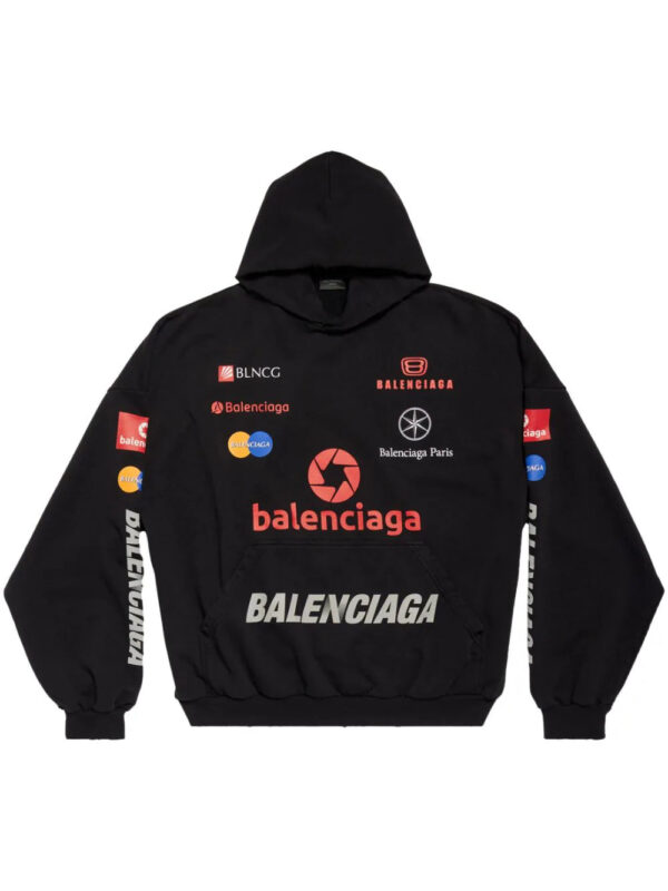 Balenciaga  Top League logo-print hoodie
