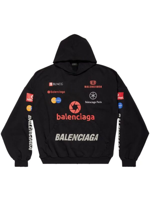 Balenciaga  Top League logo-print hoodie