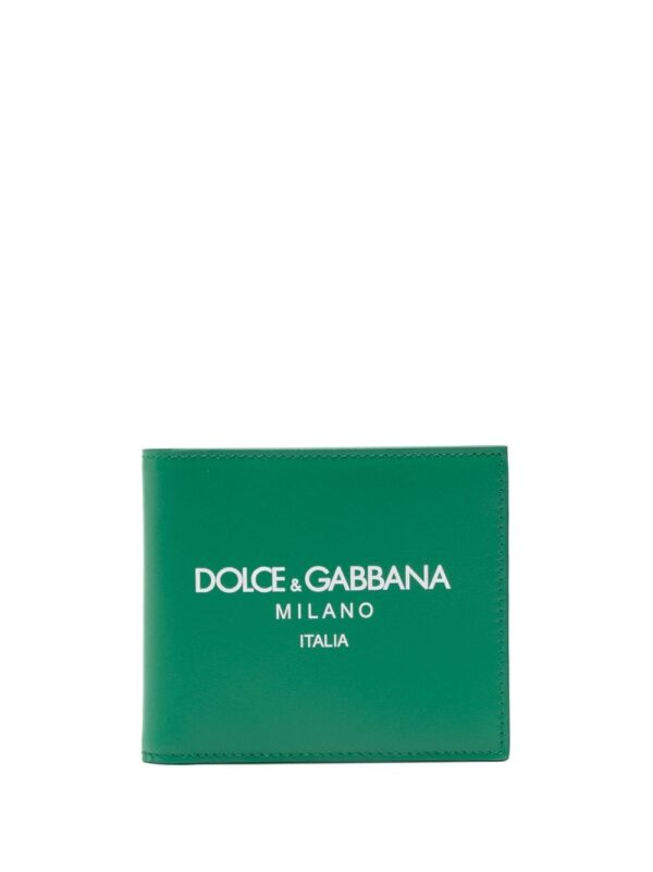Dolce & Gabbana logo-print leather wallet