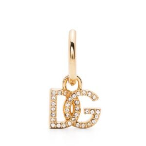 Dolce & Gabbana  crystal-embellished logo-lettering earring