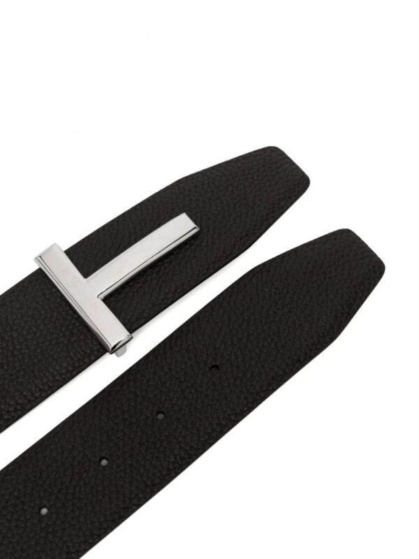 TOM FORD  T-buckle reversible leather belt - Image 2