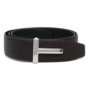 TOM FORD  T-buckle reversible leather belt