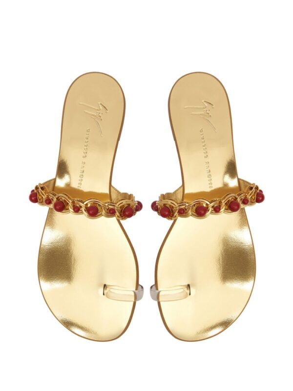Giuseppe Zanotti  Marguerithe bead-embellished sandals - Image 4