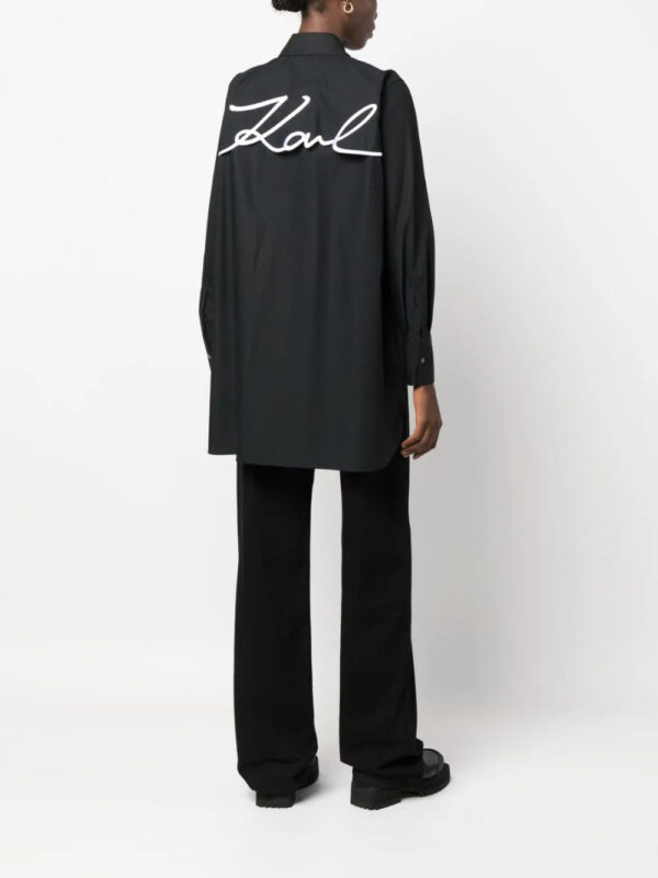 Karl Lagerfeld  logo-print cotton shirt - Image 2