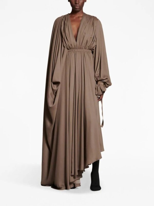 Balenciaga  asymmetric draped maxi dress - Image 2