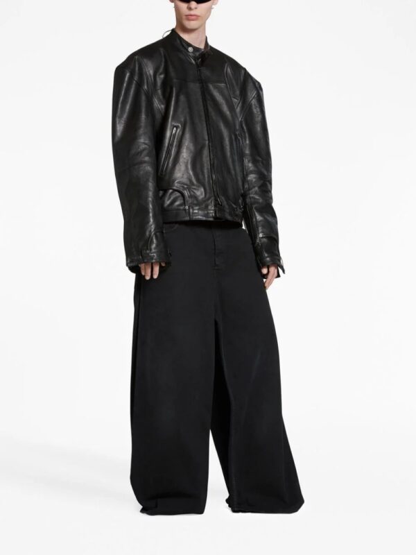 Balenciaga  boxy faux-leather jacket - Image 2