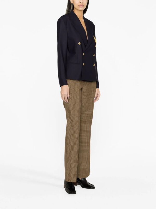 Polo Ralph Lauren  crest-embroidered double-breasted blazer - Image 3