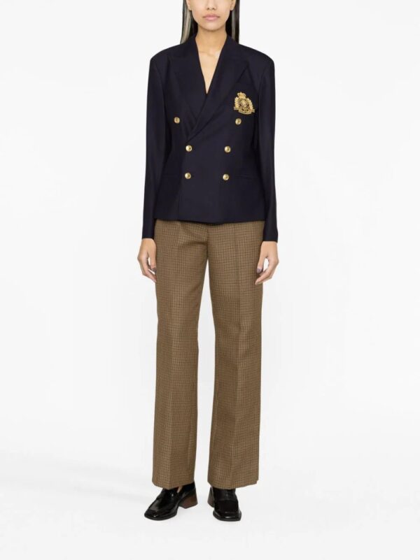 Polo Ralph Lauren  crest-embroidered double-breasted blazer - Image 2