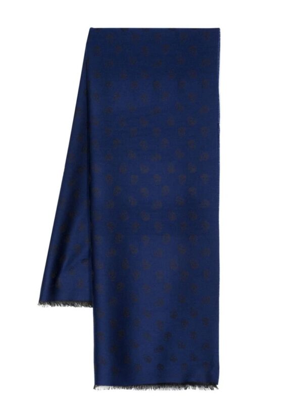 Alexander McQueen  skull wool-silk scarf