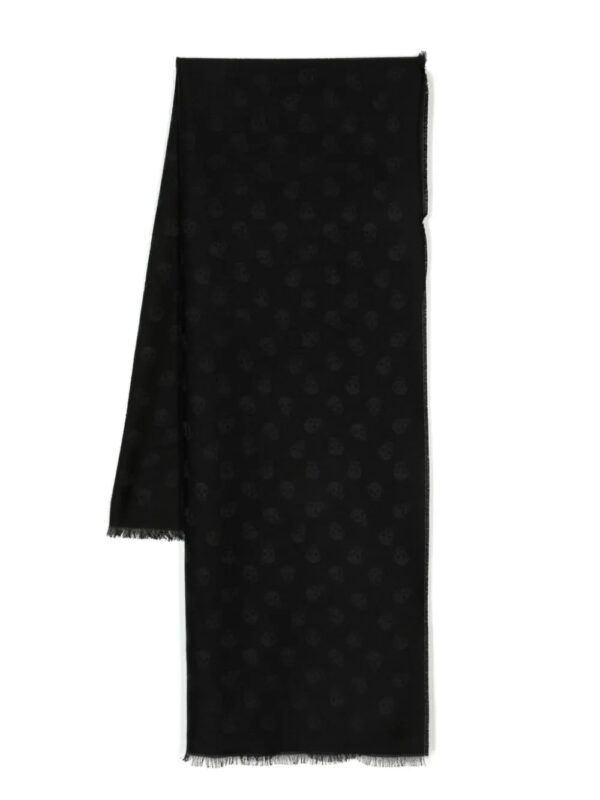 Alexander McQueen  skull wool-silk scarf