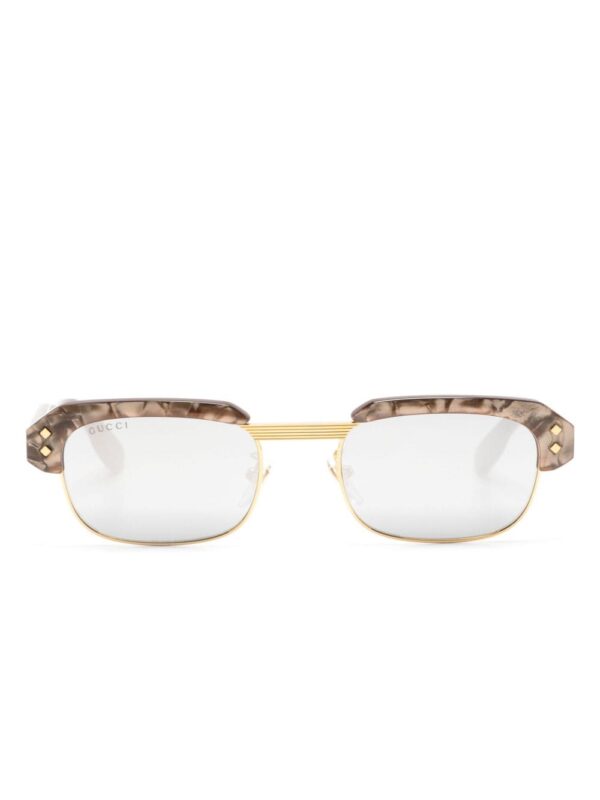 Gucci Eyewear logo-lettering rectangle-frame sunglasses