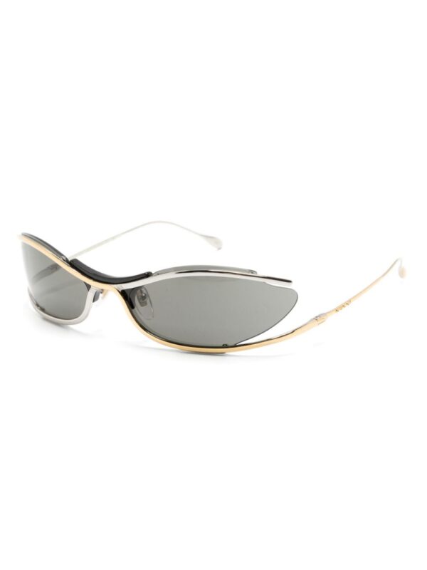 Gucci Eyewear logo-engraved oval-frame sunglasses - Image 2