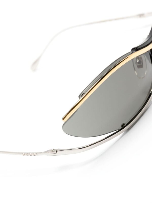 Gucci Eyewear logo-engraved oval-frame sunglasses - Image 3