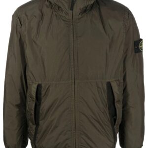 Stone Island Compass-patch zip-up jacket