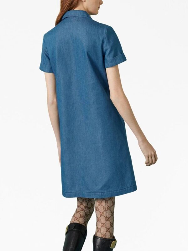 Gucci  four-pocket denim dress - Image 4