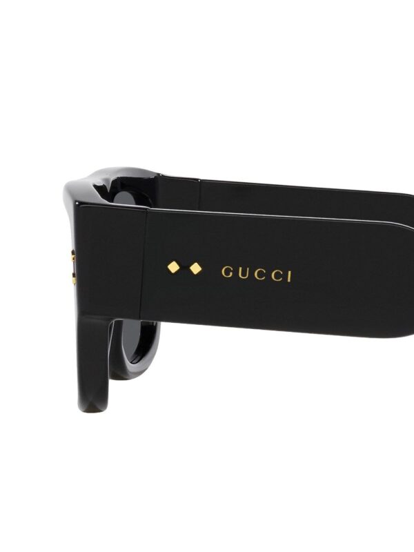 Gucci Eyewear logo-engraved rectangle-frame sunglasses - Image 4