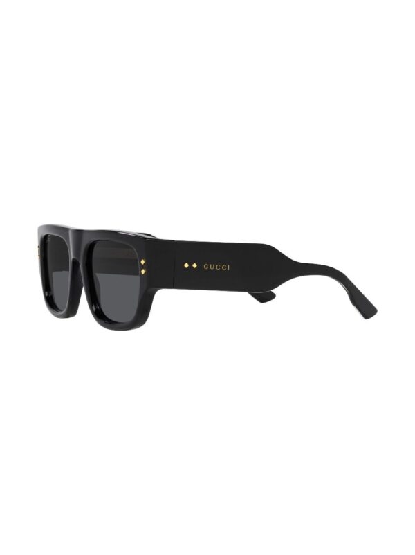 Gucci Eyewear logo-engraved rectangle-frame sunglasses - Image 3