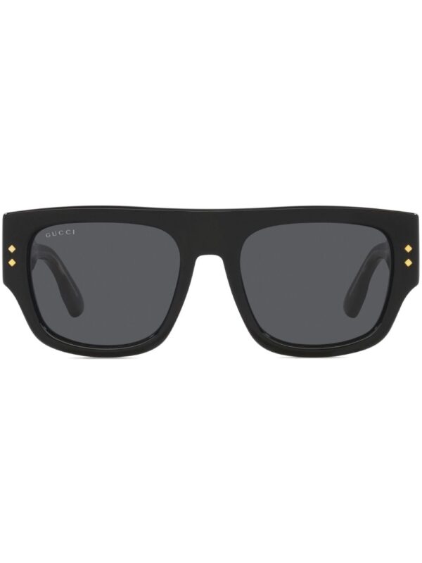 Gucci Eyewear logo-engraved rectangle-frame sunglasses