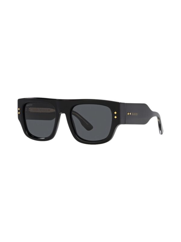 Gucci Eyewear logo-engraved rectangle-frame sunglasses - Image 2