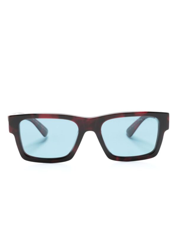 Prada Eyewear tortoiseshell-effect rectangle-frame sunglasses