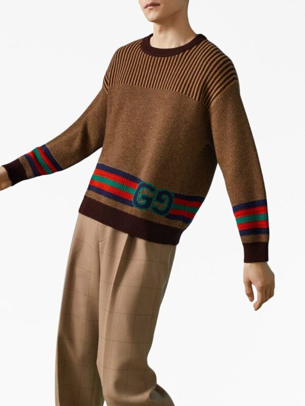 Gucci  Double G striped wool jumper - Image 3