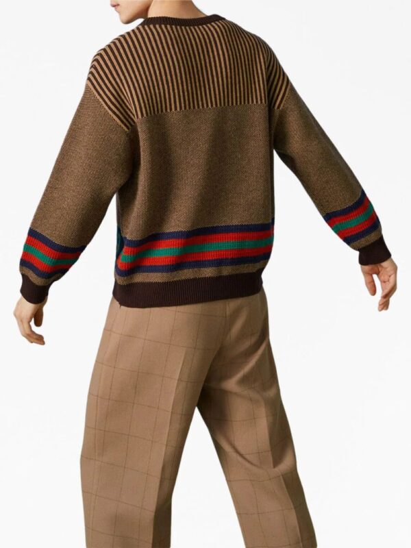 Gucci  Double G striped wool jumper - Image 4