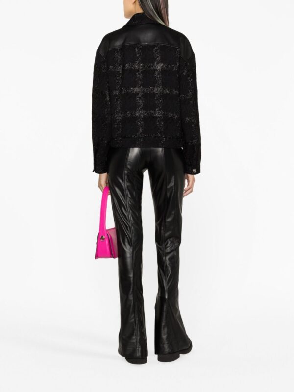 Versace  glittered leather bomber jacket - Image 4