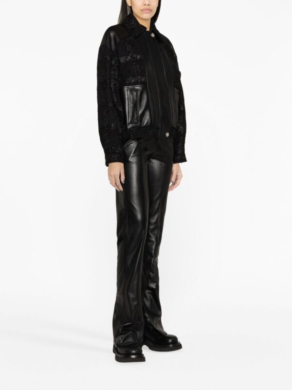 Versace  glittered leather bomber jacket - Image 3