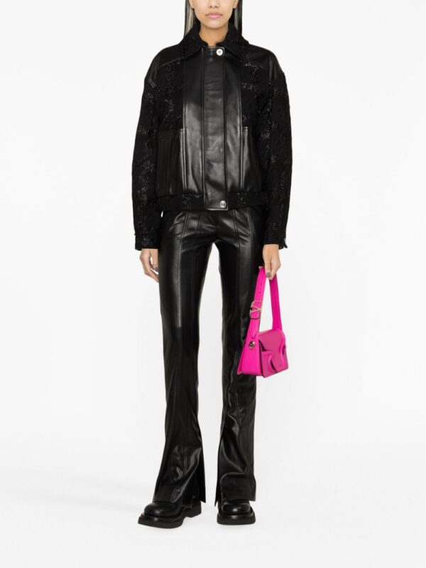 Versace  glittered leather bomber jacket - Image 2