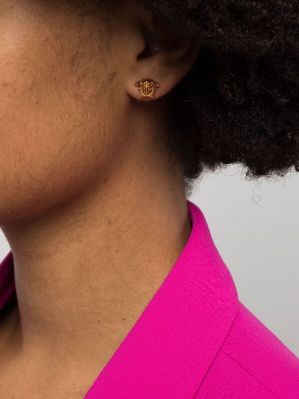 Versace  Medusa-head stud earrings - Image 2