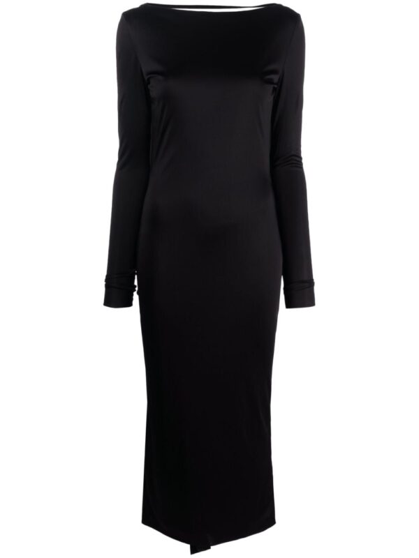 Versace x Dua Lipa knotted backless dress
