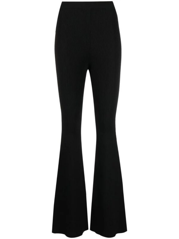 Stella McCartney  ribbed-knit flared trousers