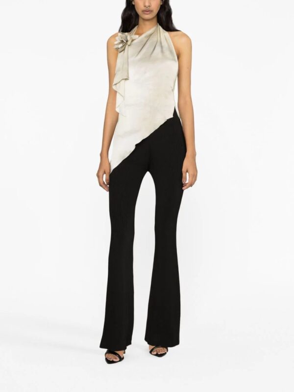Stella McCartney  ribbed-knit flared trousers - Image 4