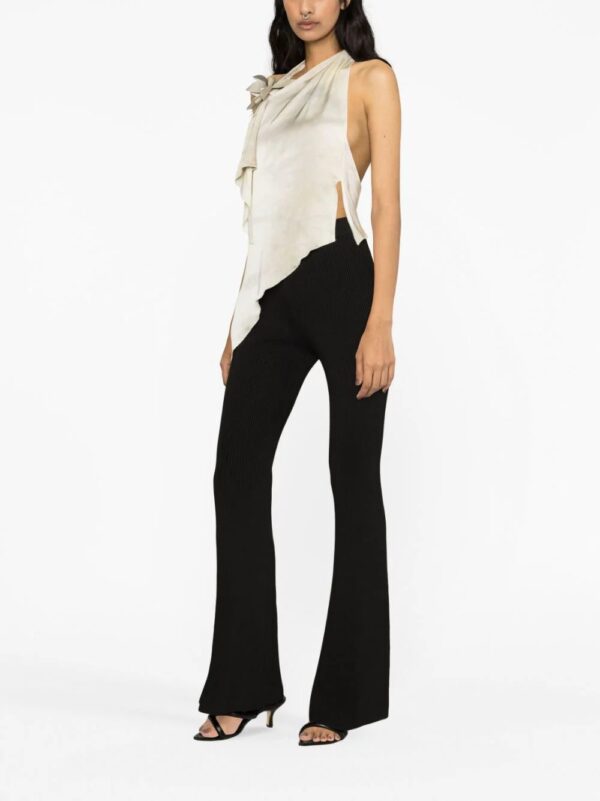Stella McCartney  ribbed-knit flared trousers - Image 2