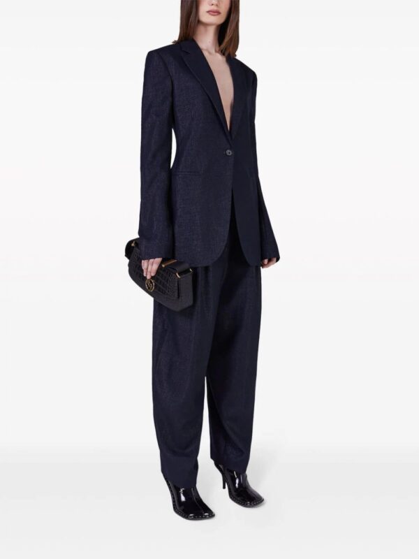 Stella McCartney  pleated wool-blend wide-leg trousers - Image 2