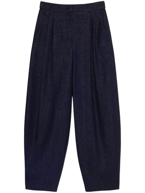 Stella McCartney  pleated wool-blend wide-leg trousers