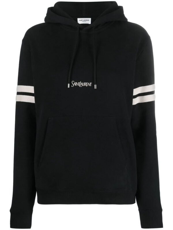 Saint Laurent  striped cotton hoodie