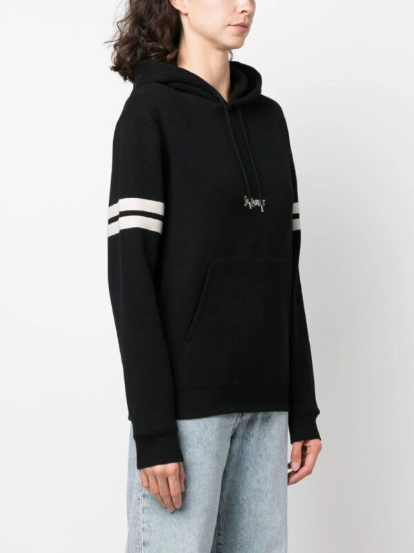Saint Laurent  striped cotton hoodie - Image 3