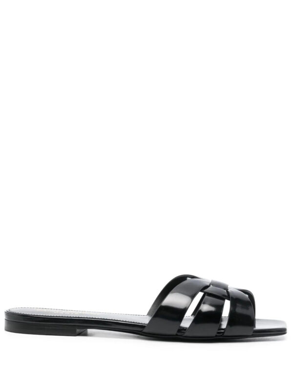 Saint Laurent  Tribute leather flat sandals