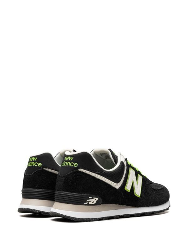 New Balance 574 "Black/White/Green" sneakers - Image 3