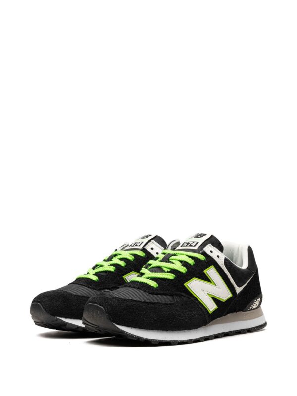 New Balance 574 "Black/White/Green" sneakers - Image 5