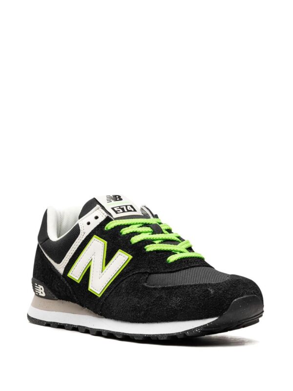 New Balance 574 "Black/White/Green" sneakers - Image 2